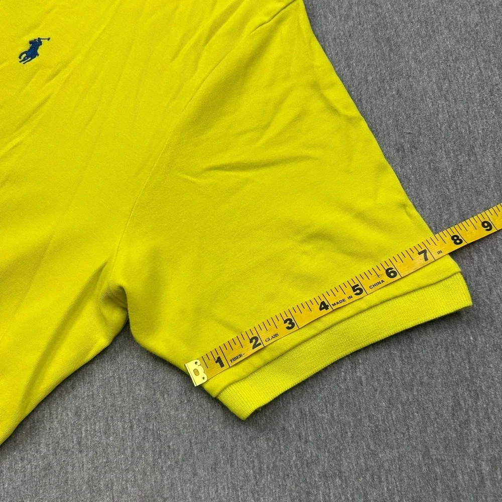 Polo Ralph Lauren Short Sleeve Golf Polo Mens XXL Yellow Cotton *RIPS*
